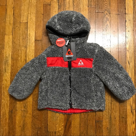 Gerry Kids Reversible Jacket, Red - 2T - Picture 6 of 8